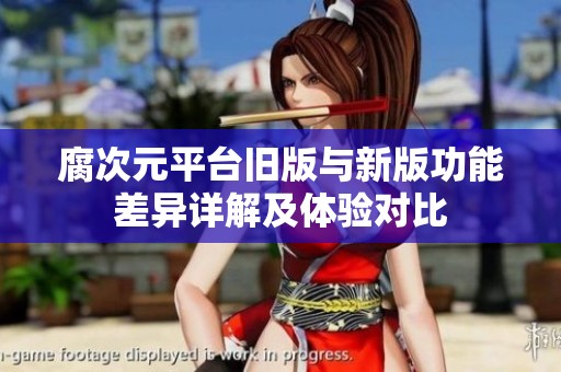 腐次元平台旧版与新版功能差异详解及体验对比