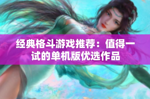 经典格斗游戏推荐：值得一试的单机版优选作品