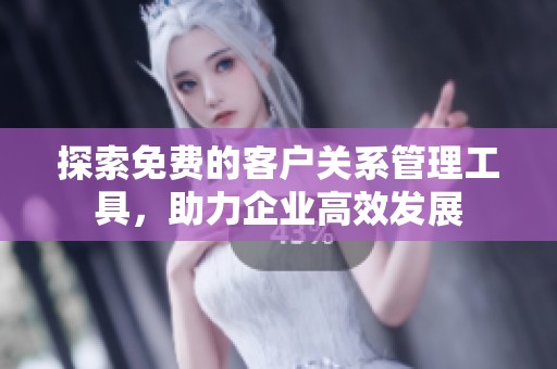 探索免费的客户关系管理工具，助力企业高效发展