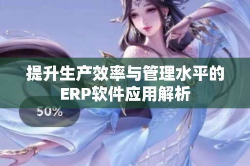 提升生产效率与管理水平的ERP软件应用解析