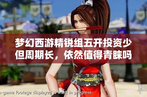 梦幻西游精锐组五开投资少但周期长，依然值得青睐吗