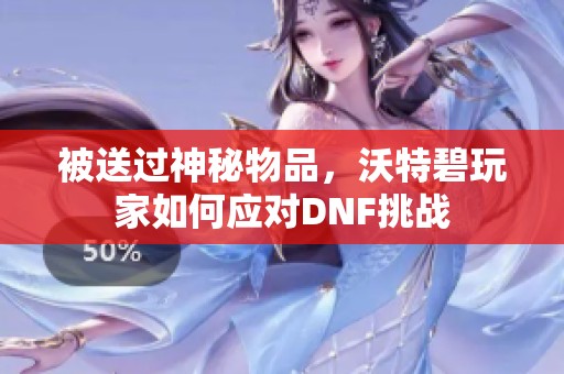 被送过神秘物品，沃特碧玩家如何应对DNF挑战
