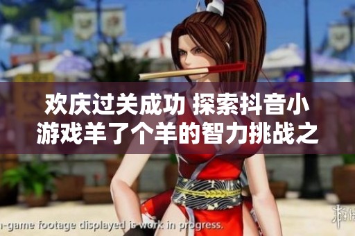 欢庆过关成功 探索抖音小游戏羊了个羊的智力挑战之旅
