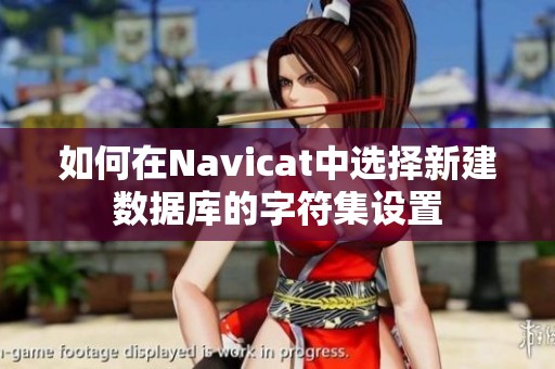 如何在Navicat中选择新建数据库的字符集设置
