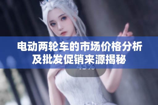 电动两轮车的市场价格分析及批发促销来源揭秘
