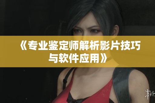 《专业鉴定师解析影片技巧与软件应用》