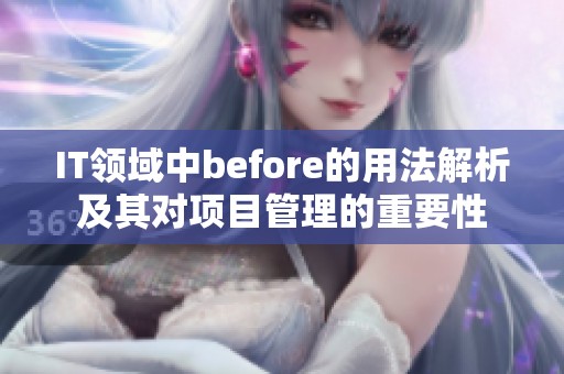 IT领域中before的用法解析及其对项目管理的重要性
