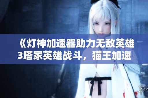 《灯神加速器助力无敌英雄3塔家英雄战斗，猫王加速器带你飞》
