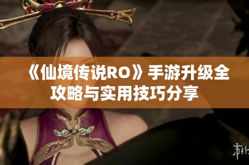 《仙境传说RO》手游升级全攻略与实用技巧分享
