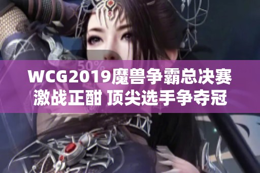 WCG2019魔兽争霸总决赛激战正酣 顶尖选手争夺冠军桂冠