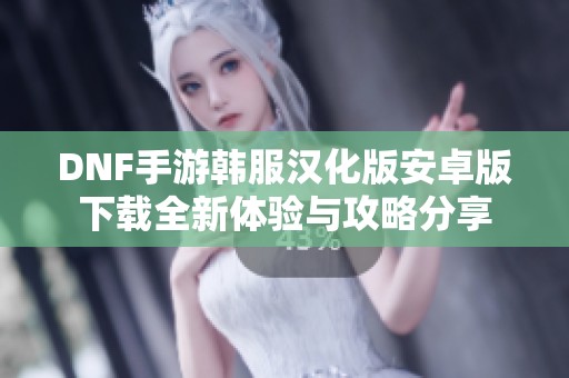 DNF手游韩服汉化版安卓版下载全新体验与攻略分享