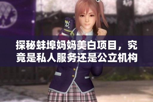 探秘蚌埠妈妈美白项目，究竟是私人服务还是公立机构
