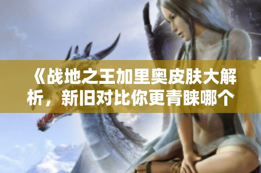 《战地之王加里奥皮肤大解析，新旧对比你更青睐哪个》