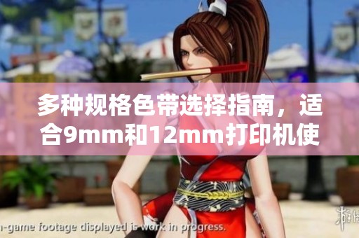 多种规格色带选择指南，适合9mm和12mm打印机使用