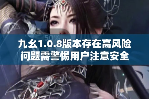 九幺1.0.8版本存在高风险问题需警惕用户注意安全