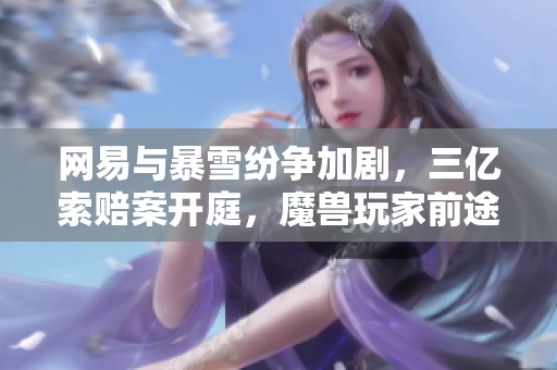 网易与暴雪纷争加剧，三亿索赔案开庭，魔兽玩家前途堪忧