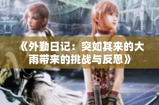 《外勤日记：突如其来的大雨带来的挑战与反思》
