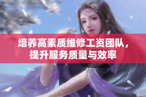 培养高素质维修工资团队，提升服务质量与效率