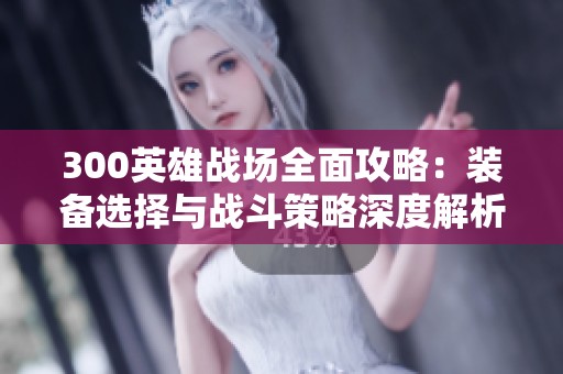 300英雄战场全面攻略：装备选择与战斗策略深度解析