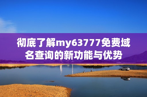 彻底了解my63777免费域名查询的新功能与优势