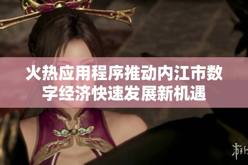 火热应用程序推动内江市数字经济快速发展新机遇