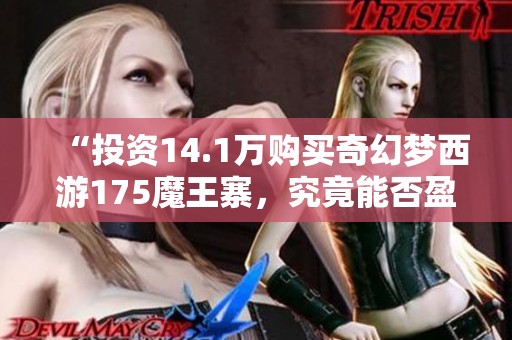 “投资14.1万购买奇幻梦西游175魔王寨，究竟能否盈利？”