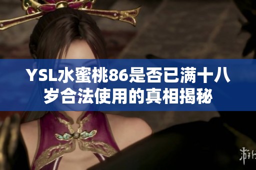 YSL水蜜桃86是否已满十八岁合法使用的真相揭秘