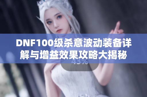 DNF100级杀意波动装备详解与增益效果攻略大揭秘