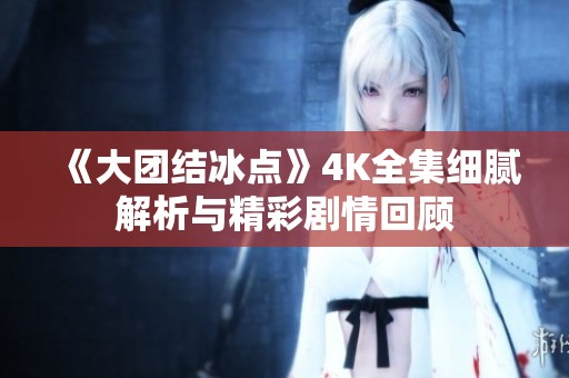 《大团结冰点》4K全集细腻解析与精彩剧情回顾