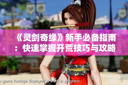 《灵剑奇缘》新手必备指南：快速掌握开荒技巧与攻略