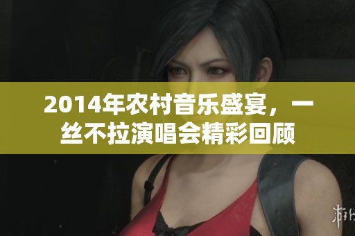 2014年农村音乐盛宴，一丝不拉演唱会精彩回顾
