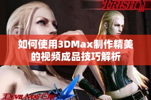 如何使用3DMax制作精美的视频成品技巧解析
