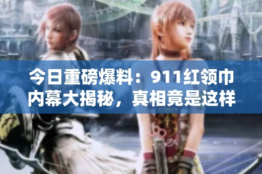 今日重磅爆料：911红领巾内幕大揭秘，真相竟是这样！
