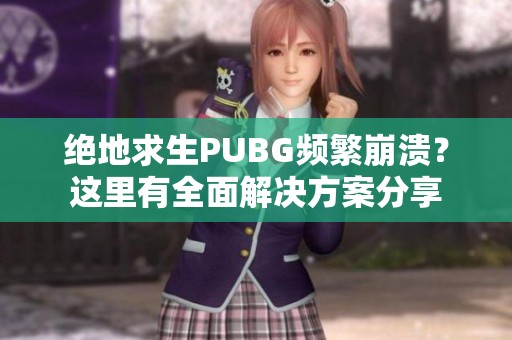 绝地求生PUBG频繁崩溃？这里有全面解决方案分享