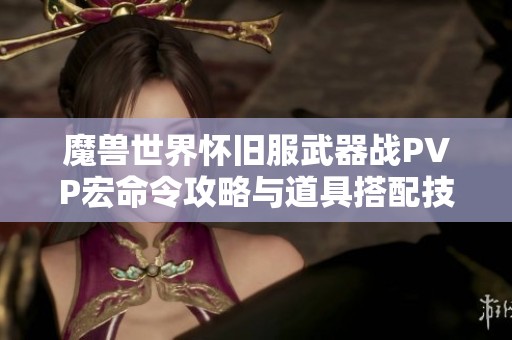 魔兽世界怀旧服武器战PVP宏命令攻略与道具搭配技巧
