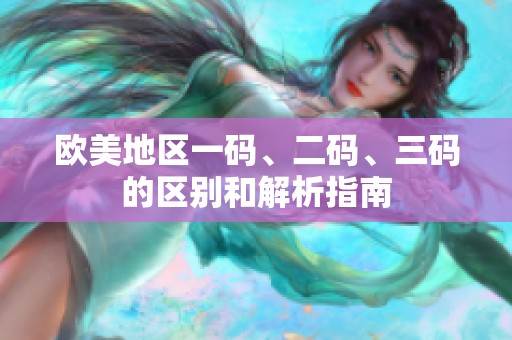 欧美地区一码、二码、三码的区别和解析指南