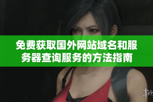 免费获取国外网站域名和服务器查询服务的方法指南