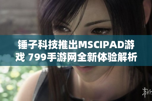 锤子科技推出MSCIPAD游戏 799手游网全新体验解析
