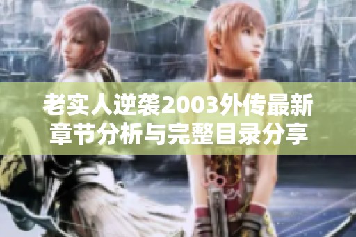 老实人逆袭2003外传最新章节分析与完整目录分享