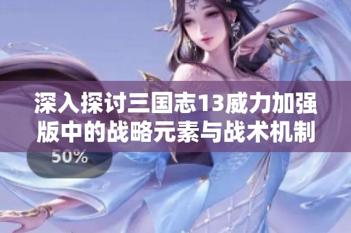 深入探讨三国志13威力加强版中的战略元素与战术机制