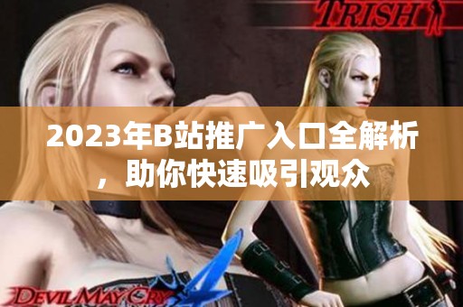 2023年B站推广入口全解析，助你快速吸引观众