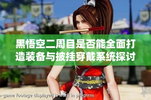 黑悟空二周目是否能全面打造装备与披挂穿戴系统探讨