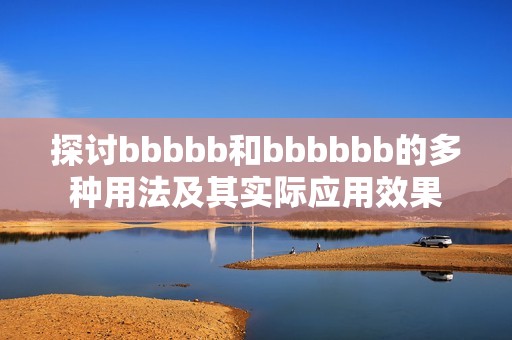 探讨bbbbb和bbbbbb的多种用法及其实际应用效果
