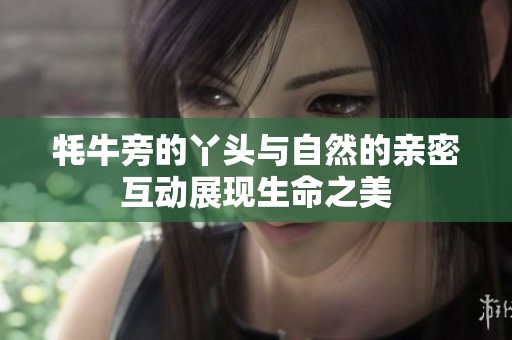 牦牛旁的丫头与自然的亲密互动展现生命之美