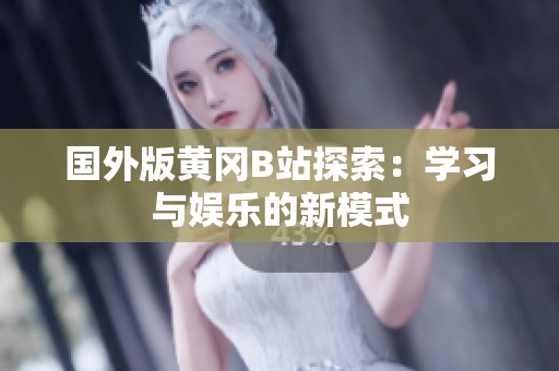国外版黄冈B站探索：学习与娱乐的新模式