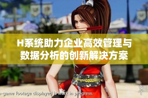 H系统助力企业高效管理与数据分析的创新解决方案