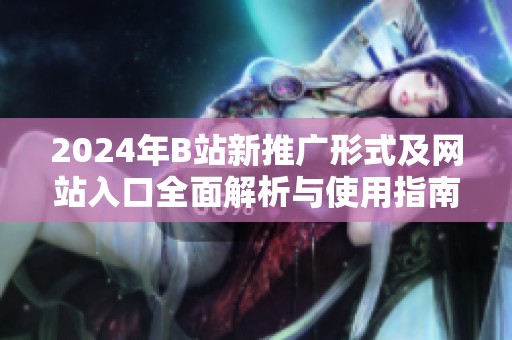 2024年B站新推广形式及网站入口全面解析与使用指南