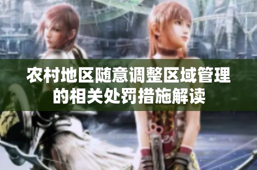 农村地区随意调整区域管理的相关处罚措施解读