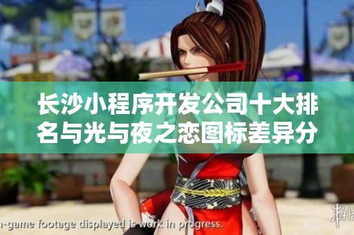 长沙小程序开发公司十大排名与光与夜之恋图标差异分析