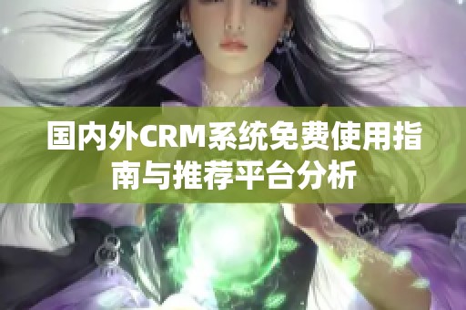 国内外CRM系统免费使用指南与推荐平台分析